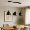 Lampa sufitowa wisząca żyrandol LED 3x E27 oprawa LOFT czarna-5904703016502