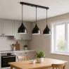 Lampa sufitowa wisząca żyrandol LED 3x E27 oprawa LOFT czarna-5904703016502