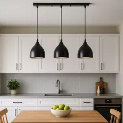 Lampa sufitowa wisząca żyrandol LED 3x E27 oprawa LOFT czarna-5904703016502