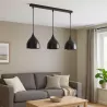 Lampa sufitowa wisząca żyrandol LED 3x E27 oprawa LOFT czarna-5904703016502