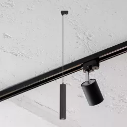 LVT Lampa Wisząca Keon do Szyny 1-Fazowej GU10 Czarny Mat 1m IP20 Max 35W-5904703016588