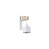 NOWOCZESNY KINKIET LED E27 ELZA STAL DREWNO 35W BIAŁY-5904703018346