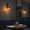 Kinkiet ścienny wiszący E27 lampa DREWNO wewnętrzna ścienna LED czarny-5904703018421