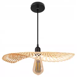 Lampa sufitowa LED lampa wisząca żyrandol E27 oprawa 45cm boho BAMBUSOWA-5904703022954