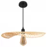 Lampa sufitowa LED lampa wisząca żyrandol E27 oprawa 45cm boho BAMBUSOWA-5904703022954