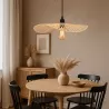 Lampa sufitowa LED lampa wisząca żyrandol E27 oprawa 45cm boho BAMBUSOWA-5904703022954