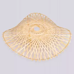 Lampa sufitowa LED lampa wisząca żyrandol E27 oprawa 45cm boho BAMBUSOWA-5904703022954