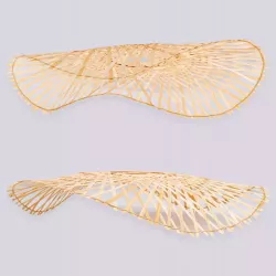 Lampa sufitowa LED lampa wisząca żyrandol E27 oprawa 45cm boho BAMBUSOWA-5904703022954