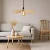 Lampa sufitowa LED lampa wisząca żyrandol E27 oprawa 45cm boho BAMBUSOWA-5904703022954