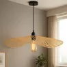 Lampa sufitowa LED lampa wisząca żyrandol E27 oprawa 45cm boho BAMBUSOWA-5904703022954