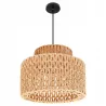 Lampa sufitowa LED wisząca żyrandol E27 oprawa pleciona 30cm boho BAMBUSOWA-5904703022985