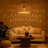 Lampa sufitowa LED wisząca żyrandol E27 oprawa pleciona 30cm boho BAMBUSOWA-5904703022985