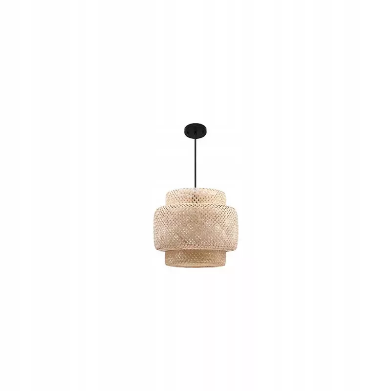 OPRAWA WISZĄCA POLI STAL BAMBUSOWA LAMPA 40W MAX-5904703023029