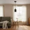 Lampa sufitowa wisząca żyrandol oprawa nad stół do kuchni E27 czarny złota-5904703023197
