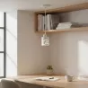 Lampa sufitowa wisząca żyrandol oprawa nad stół do kuchni E27 biała złota-5904703023180