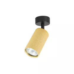 Kinkiet GU10 LED Lucerno ruchomy x1 czarny+złoty-5904703021827