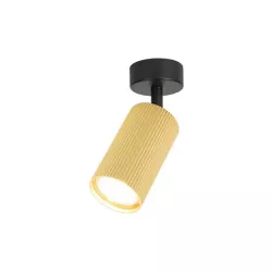Kinkiet GU10 LED Lucerno ruchomy x1 czarny+złoty-5904703021827