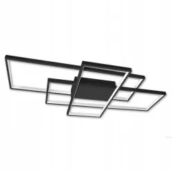 LAMPA SUFITOWA KWADRATY LED ŚCIEMNIALNA Z PILOTEM 126W LVT GALAXIS 2676-5908263384156