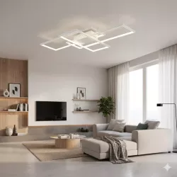 Lampa Sufitowa wisząca Żyrandol LED Plafon 130W REGULACJA 3000-6500K PILOT-5908263384170