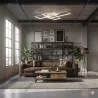 Lampa Sufitowa wisząca Żyrandol LED Plafon 130W REGULACJA 3000-6500K PILOT-5908263384170
