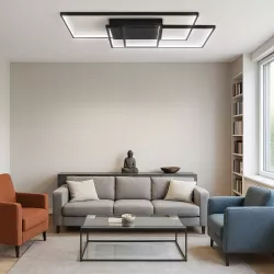 Lampa Sufitowa wisząca Żyrandol LED Plafon 90W REGULACJA 3000-6500K PILOT-5908263384187