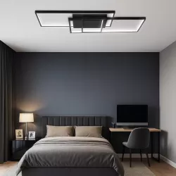 Lampa Sufitowa wisząca Żyrandol LED Plafon 90W REGULACJA 3000-6500K PILOT-5908263384187