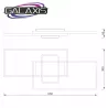 Lampa Sufitowa Wisząca Plafon LED Żyrandol 90W REGULACJA 3000-6500K-5908263384194
