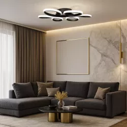 Lampa Sufitowa Wisząca Żyrandol Plafon 77W REGULACJA 3000-6500K-5908263384200
