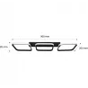 Lampa sufit 33W PLAFON żyrandol LAMPA KWADRATOWA LED-5904703006602