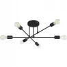 Lampa sufitowa wisząca żyrandol KINKIET oprawa 6x E27 70cm LED czarny-5904703015369