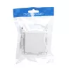 Łącznik pojedynczy jednobiegunowy podtynkowy biały, 74x74mm - 8433325208998