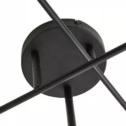 Lampa sufitowa wisząca żyrandol KINKIET oprawa 6x E27 70cm LED czarny-5904703015369