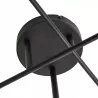 Lampa sufitowa wisząca żyrandol KINKIET oprawa 6x E27 70cm LED czarny-5904703015369