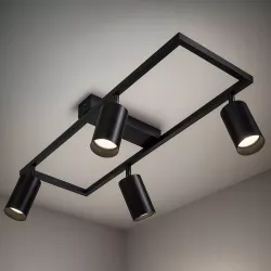 Lampa Sufitowa Oprawa Halogenowa wisząca LED 4x GU10 Ruchoma Kinkiet-5904703020035
