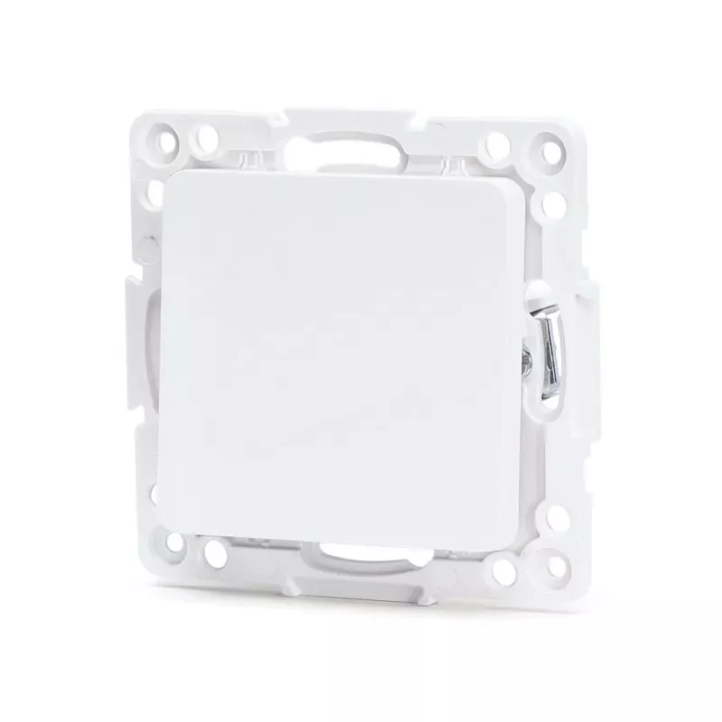 Łącznik pojedynczy dwubiegunowy podtynkowy biały, 74x74mm - 8433325209001