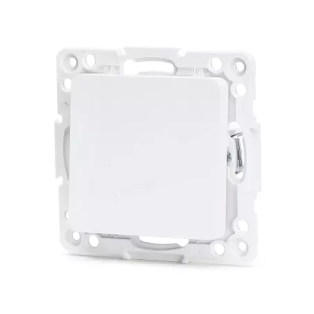 Łącznik pojedynczy dwubiegunowy podtynkowy biały, 74x74mm - 8433325209001