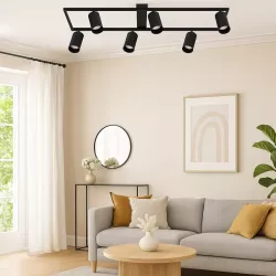 Lampa Sufitowa Oprawa Halogenowa wisząca LED 6x GU10 Ruchoma Kinkiet-5904703020042