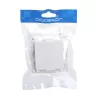 Łącznik pojedynczy dwubiegunowy podtynkowy biały, 74x74mm - 8433325209001