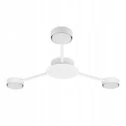 ŻYRANDOL LED ZIBO BIAŁY 3XGX53 STAL ALUMINIUM IP20-5904703019886