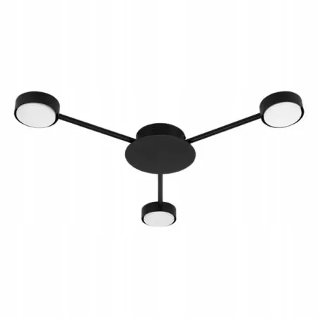Lampa sufitowa wisząca LED GX53 żyrandol 65cm do Pokoju Nowoczesna czarna-5904703018698