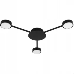 Lampa sufitowa wisząca LED GX53 żyrandol 65cm do Pokoju Nowoczesna czarna-5904703018698