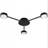 Lampa sufitowa wisząca LED GX53 żyrandol 65cm do Pokoju Nowoczesna czarna-5904703018698