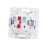 Łącznik podwójny jednobiegunowy podtynkowy biały, 74x74mm - 8433325209018
