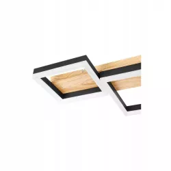 ŻYRANDOL LED CZARNO-DREWNIANY GALAXIS LIVIA 70W 3000-6500K-5904703020875