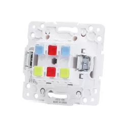 Łącznik podwójny dwubiegunowy podtynkowy biały, 74x74mm - 8433325209025