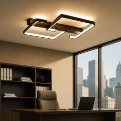 Lampa sufitowa wisząca Żyrandol LED 3 BARWY CCT PLAFON nowoczesny-5904703023135