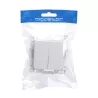 Łącznik podwójny dwubiegunowy podtynkowy biały, 74x74mm - 8433325209025
