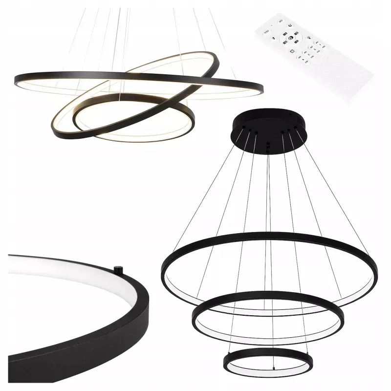 Lampa wisząca sufitowa żyrandol RING LED PLAFON Ø60cm 3000-6500K nowoczesny-5904703022817