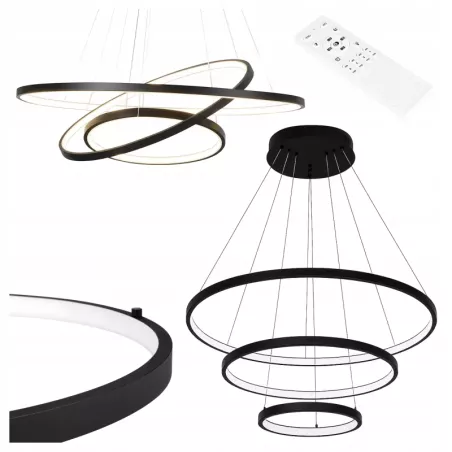Lampa wisząca sufitowa żyrandol RING LED PLAFON Ø60cm 3000-6500K nowoczesny-5904703022817