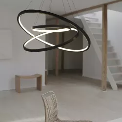 Lampa wisząca sufitowa żyrandol RING LED PLAFON Ø60cm 3000-6500K nowoczesny-5904703022817